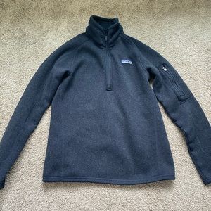 Women’s Black Patagonia 1/4 Zip up Fleece Sweater